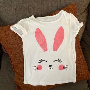 White toughskins shirt for girls size M/M (5/6)